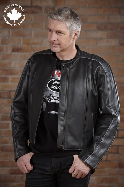 3414 Men's Leather Motorcycle Jacket – Bristol Leather