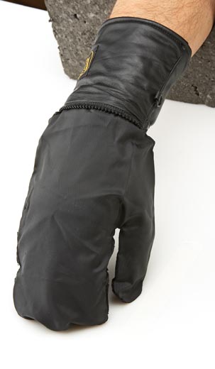 #480T Men's Cold Weather Leather Glove w/Rain Mitt