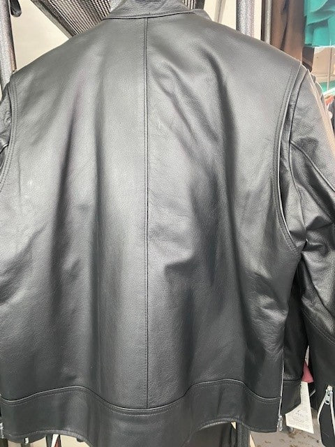 #3352 Men's Classic Leather Motorcycle Jacket