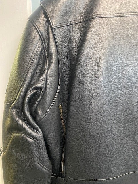 #3077 Men's Classic Aviator Style Leather Motorcycle Jacket
