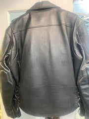 #3077 Men's Classic Aviator Style Leather Motorcycle Jacket