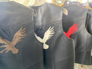 #3168 Men's Leather Vest w/Logo