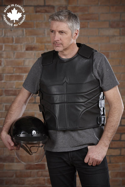 #3412 Mens Leather Commando Vest 36 Vests