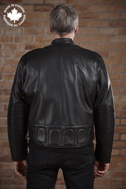 #3414 Mens Leather Motorcycle Jacket 38