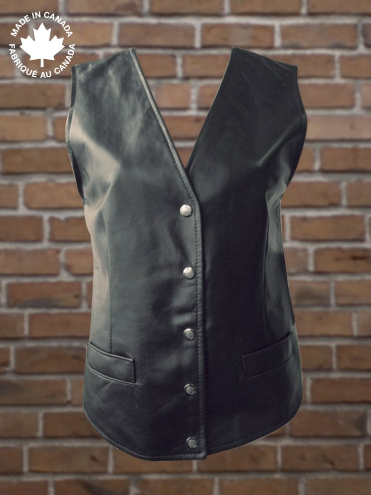 #719 Ladies Leather Vest Vests