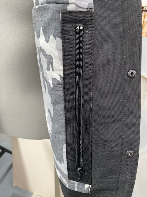 #3422 Men's Camouflage Leather Vest