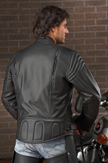 #3340 Men's Aviator Leather Motorcycle Jacket
