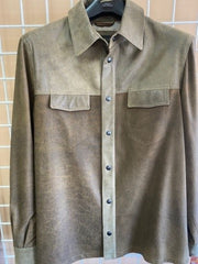 #4789 Men's Leather Overshirt