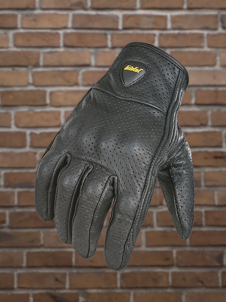 #335 Men's Leather Riding Glove w/Knuckle Protection